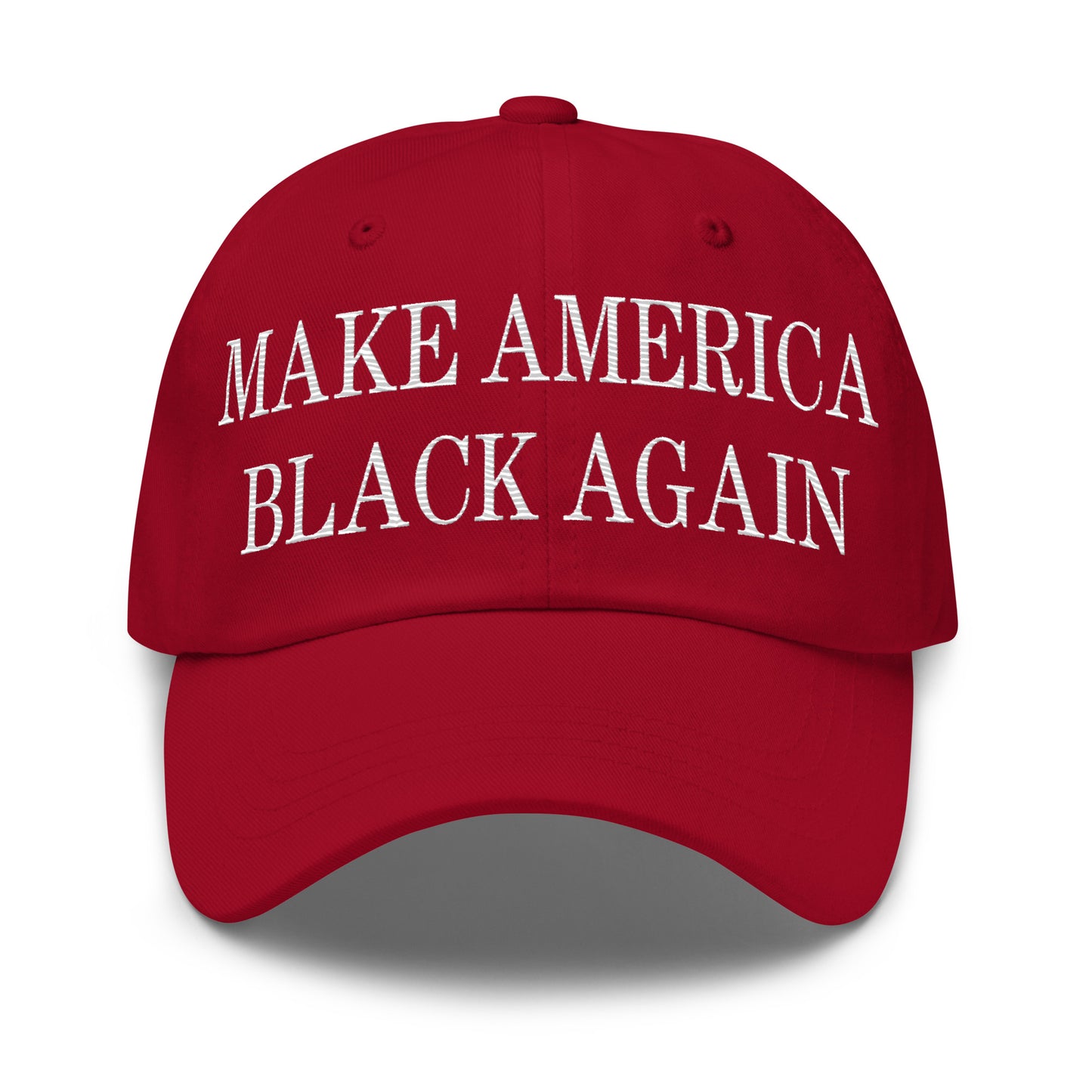 Make America Black Again Embroidered Dad Hat Cranberry