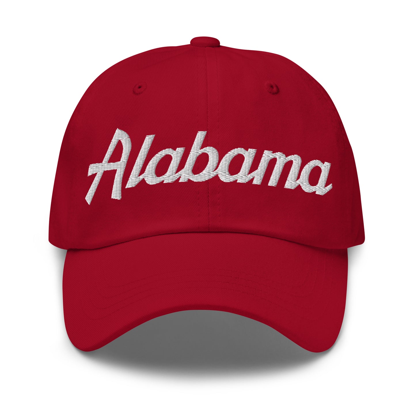 Alabama Vintage College Sports Script Embroidered Dad Hat Default Title