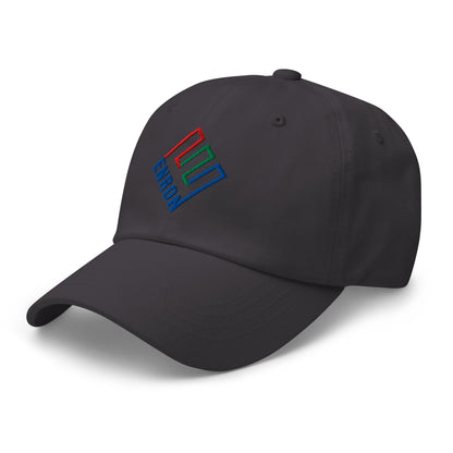 Enron Embroidered Dad Hat Dark Grey