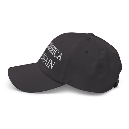 Make America Graze Again Embroidered Dad Hat Dark Grey