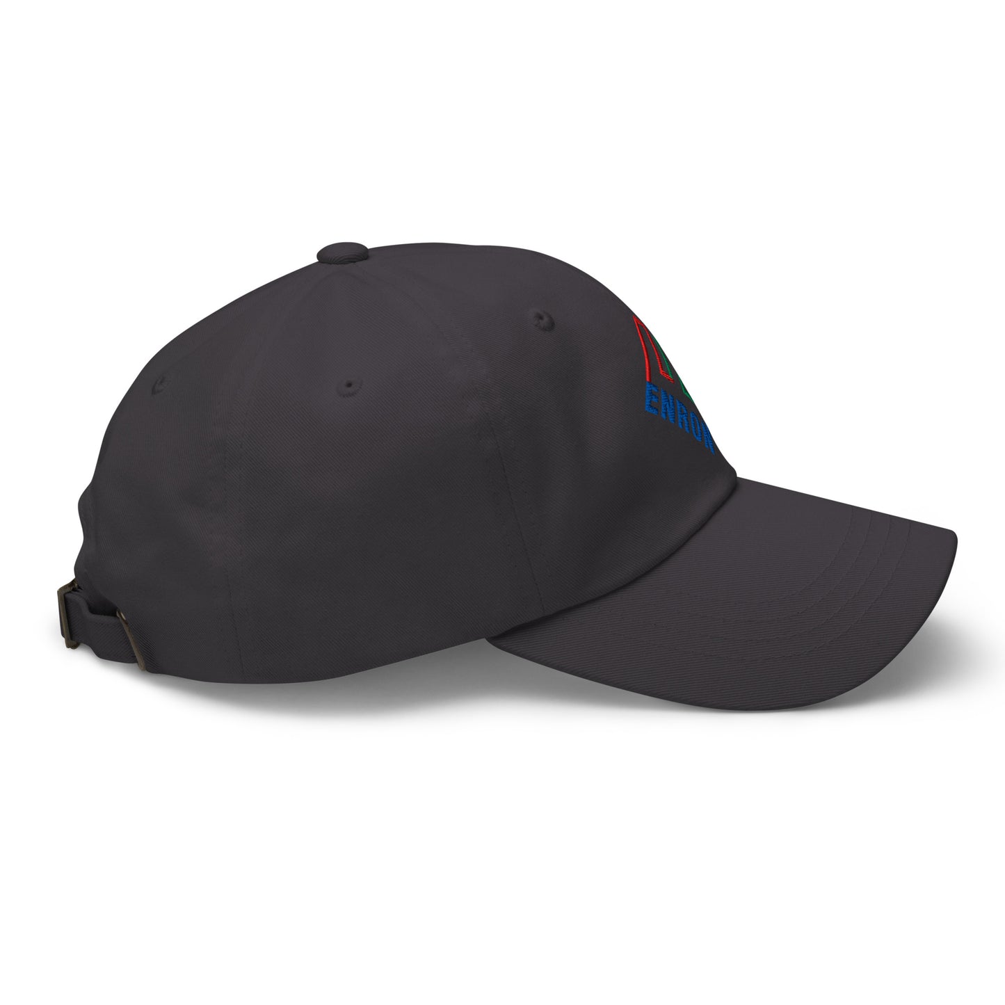 Enron Embroidered Dad Hat Dark Grey