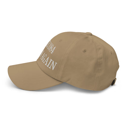 Make 1984 Fiction Again Embroidered Dad Hat Khaki