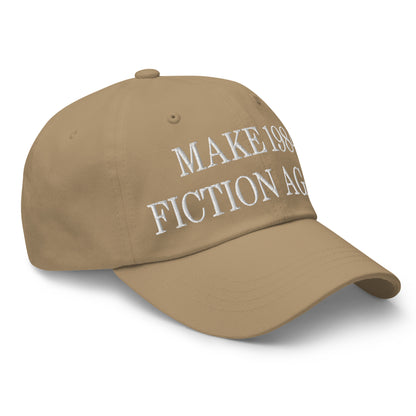 Make 1984 Fiction Again Embroidered Dad Hat Khaki