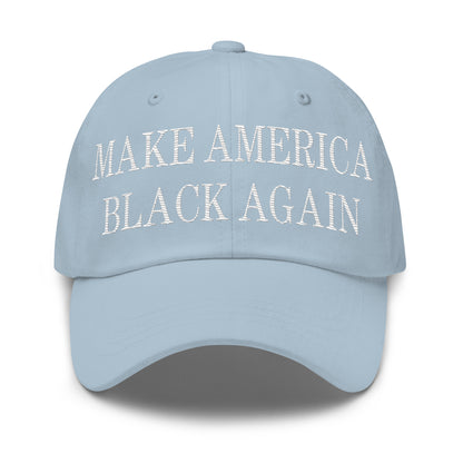 Make America Black Again Embroidered Dad Hat Light Blue