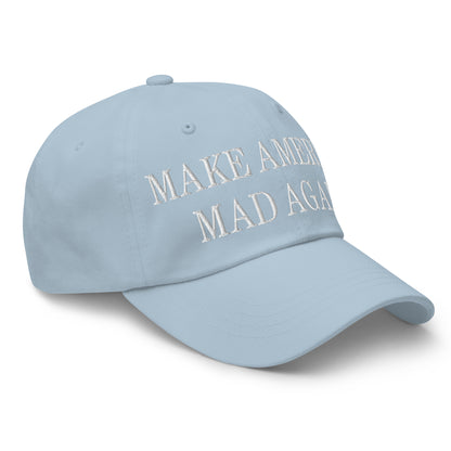 Make America Mad Again Embroidered Dad Hat Light Blue