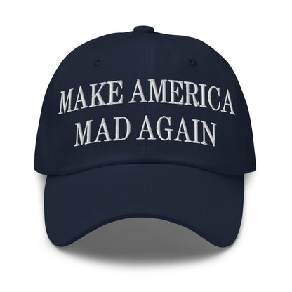 Make America Mad Again Embroidered Dad Hat Navy