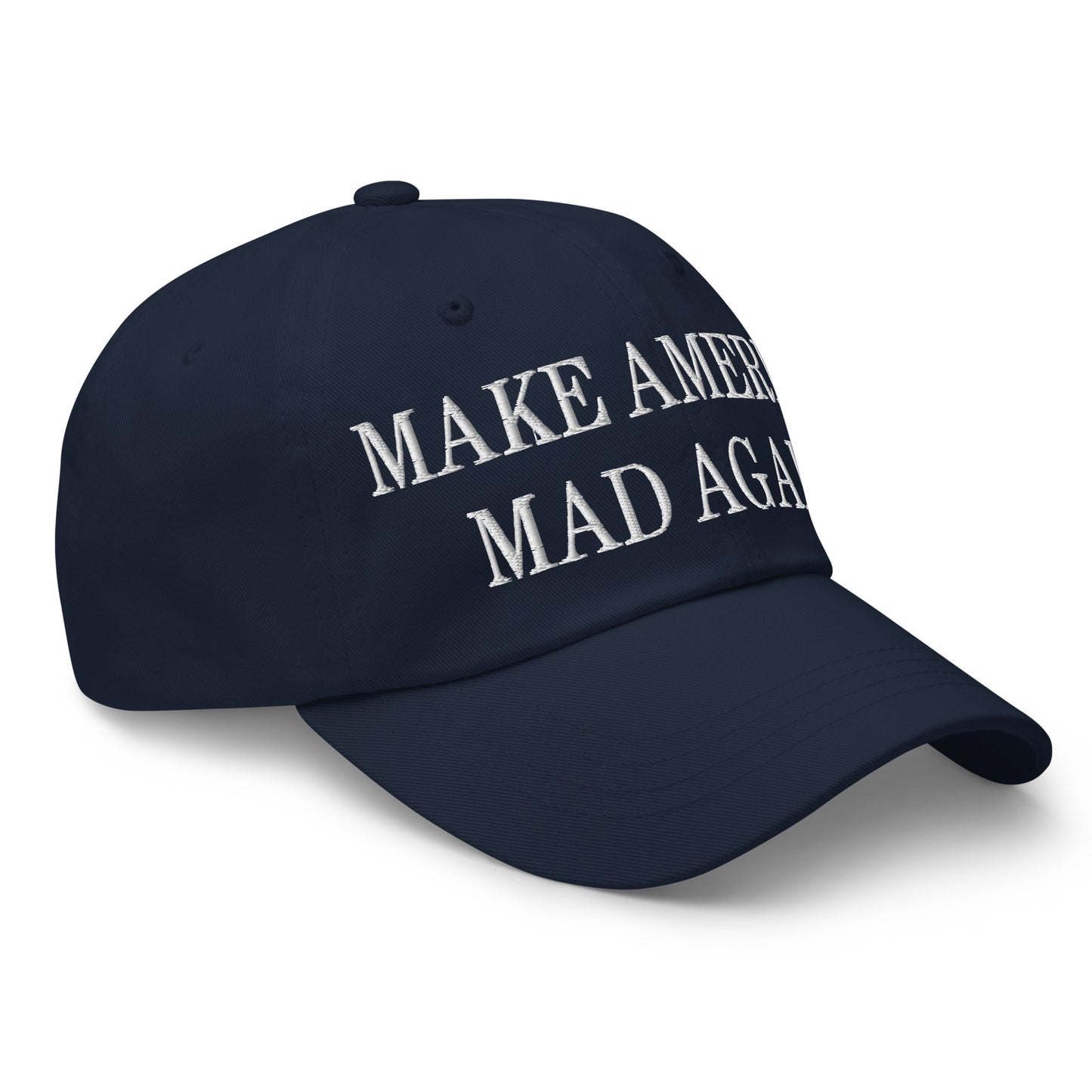 Make America Mad Again Embroidered Dad Hat Navy