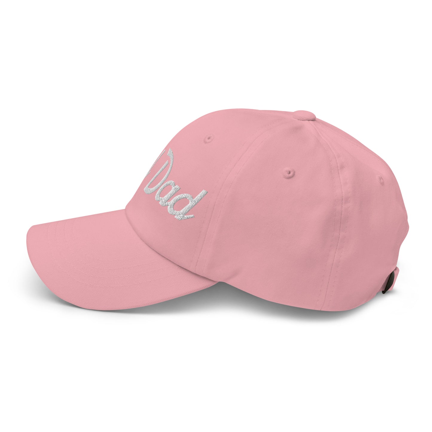 Girl Dad Vintage Sports Script Embroidered Dad Hat Pink