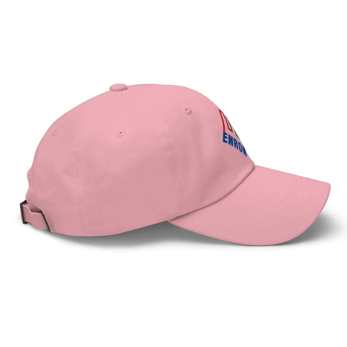 Enron Embroidered Dad Hat Pink