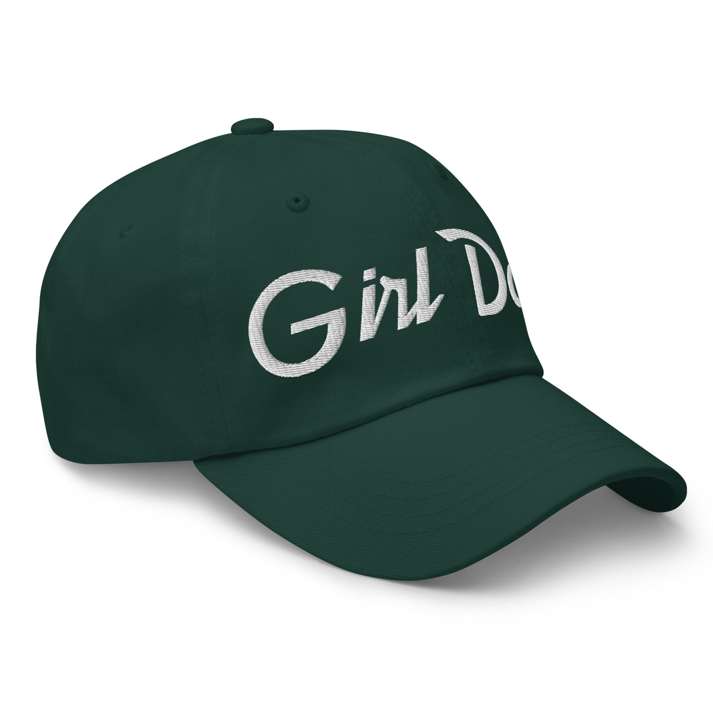 Girl Dad Vintage Sports Script Embroidered Dad Hat Spruce