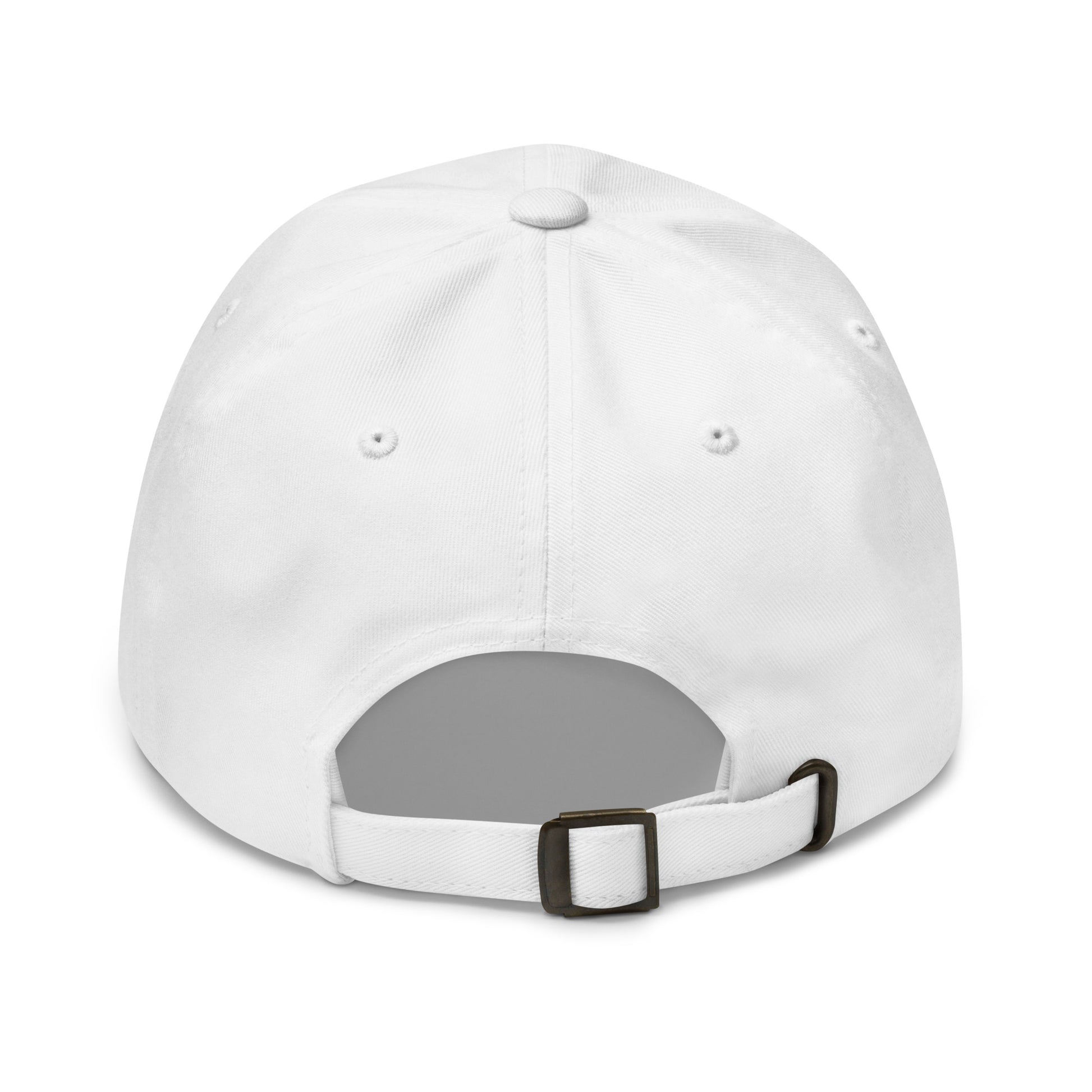 Enron Embroidered Dad Hat White