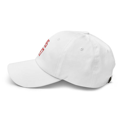 Donald Trump 45-47 Embroidered Dad Hat Red/White White