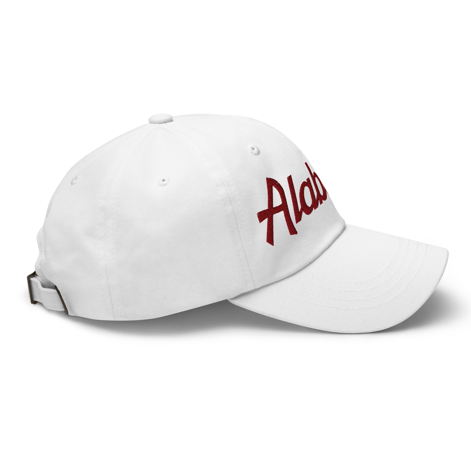 Alabama College Vintage Sports Script Embroidered Dad Hat Default Title