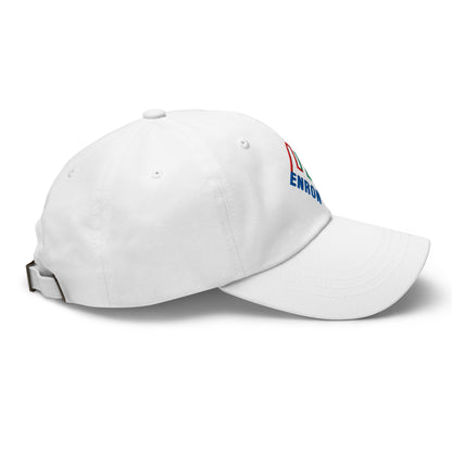 Enron Embroidered Dad Hat White