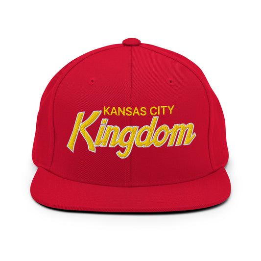 Kansas City Kingdom Embroidered Flat Brim Bill Snapback Hat Default Title