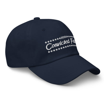 Convicted Felon 2024 Dad Hat Navy