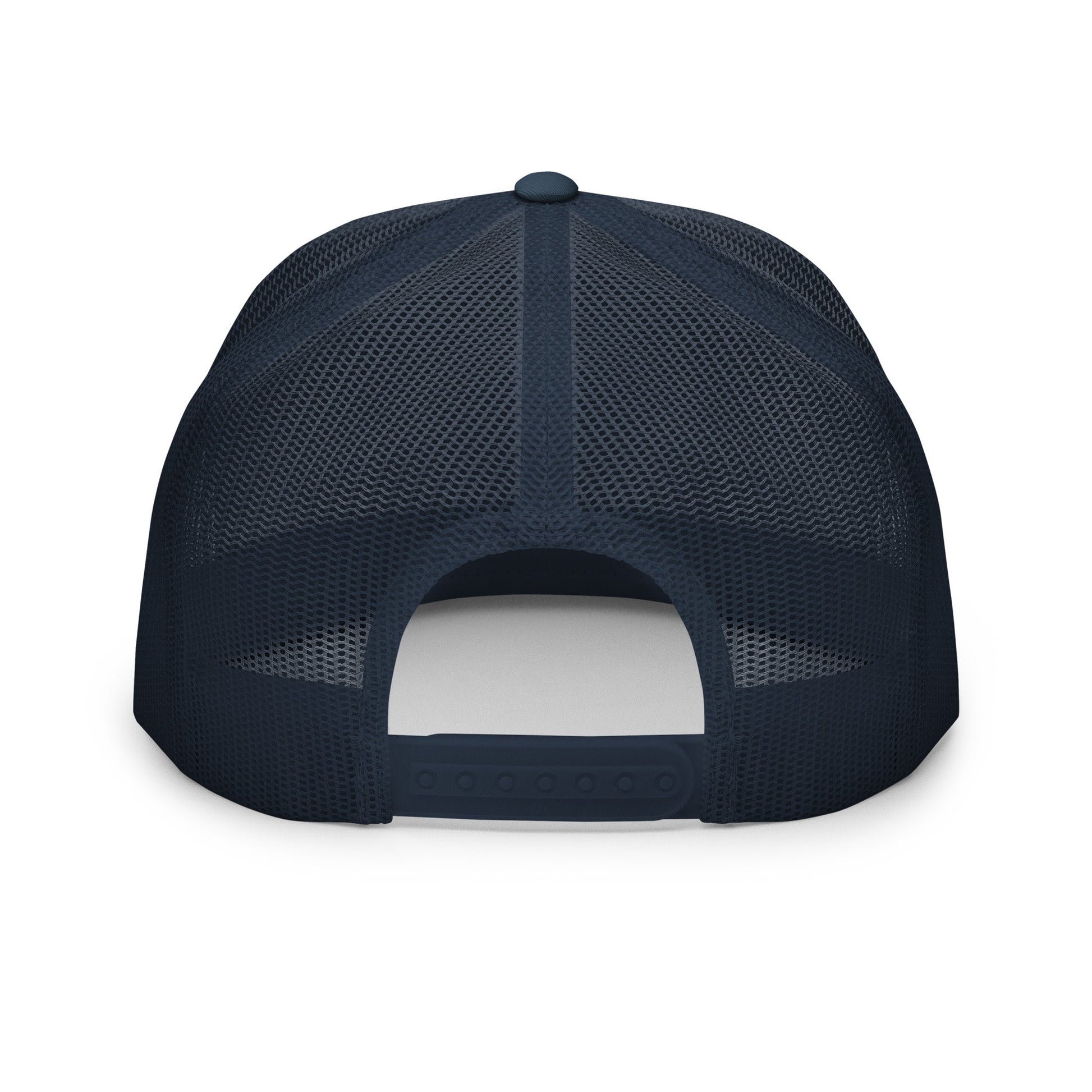 Convicted Felon 2024 Flat Bill Brim Trucker Hat Navy