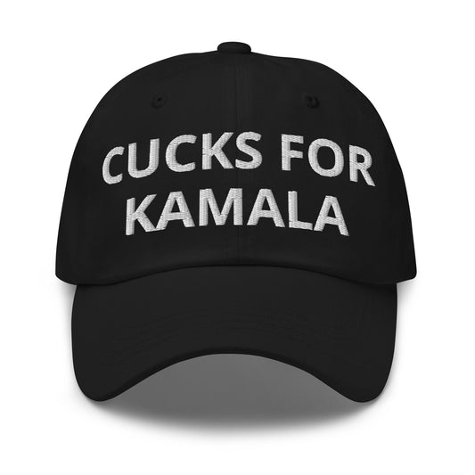 Cucks for Kamala 2024 Dad Hat Black