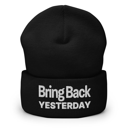 Bring Back Yesterday Travis Kelce Embroidered Cuffed Knit Beanie Default Title