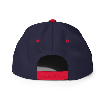 Dad In The Streets Daddy In The Sheets Snapback Hat Navy Red