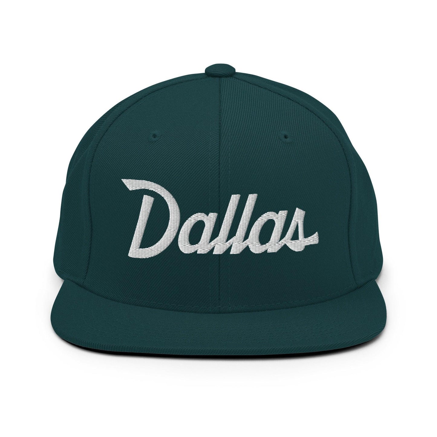 Dallas Script Snapback Hat Spruce