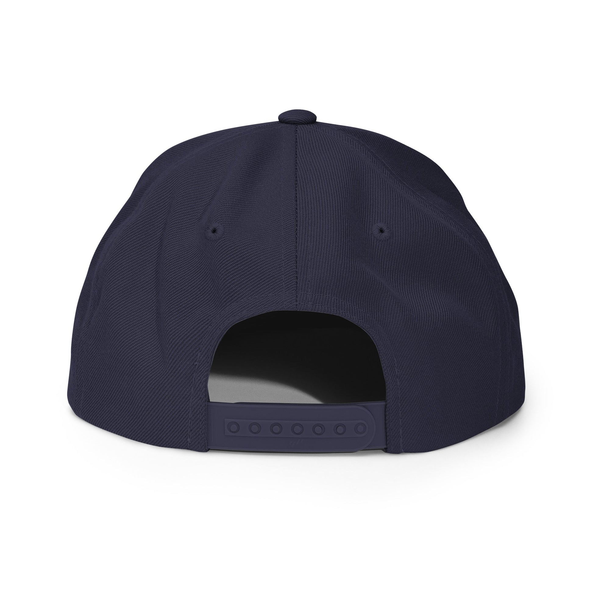 Dark Brandon Vintage Sports Script Snapback Hat Navy