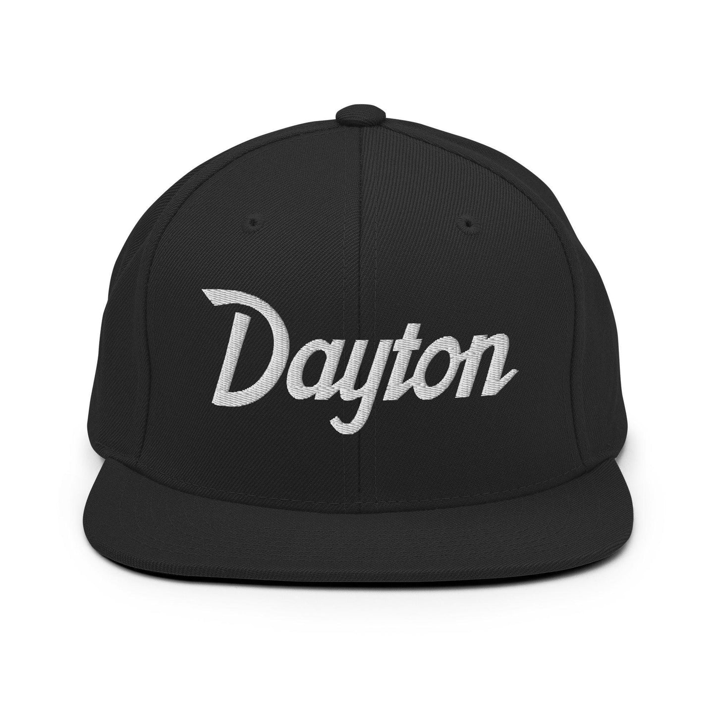 Dayton Script Snapback Hat Black