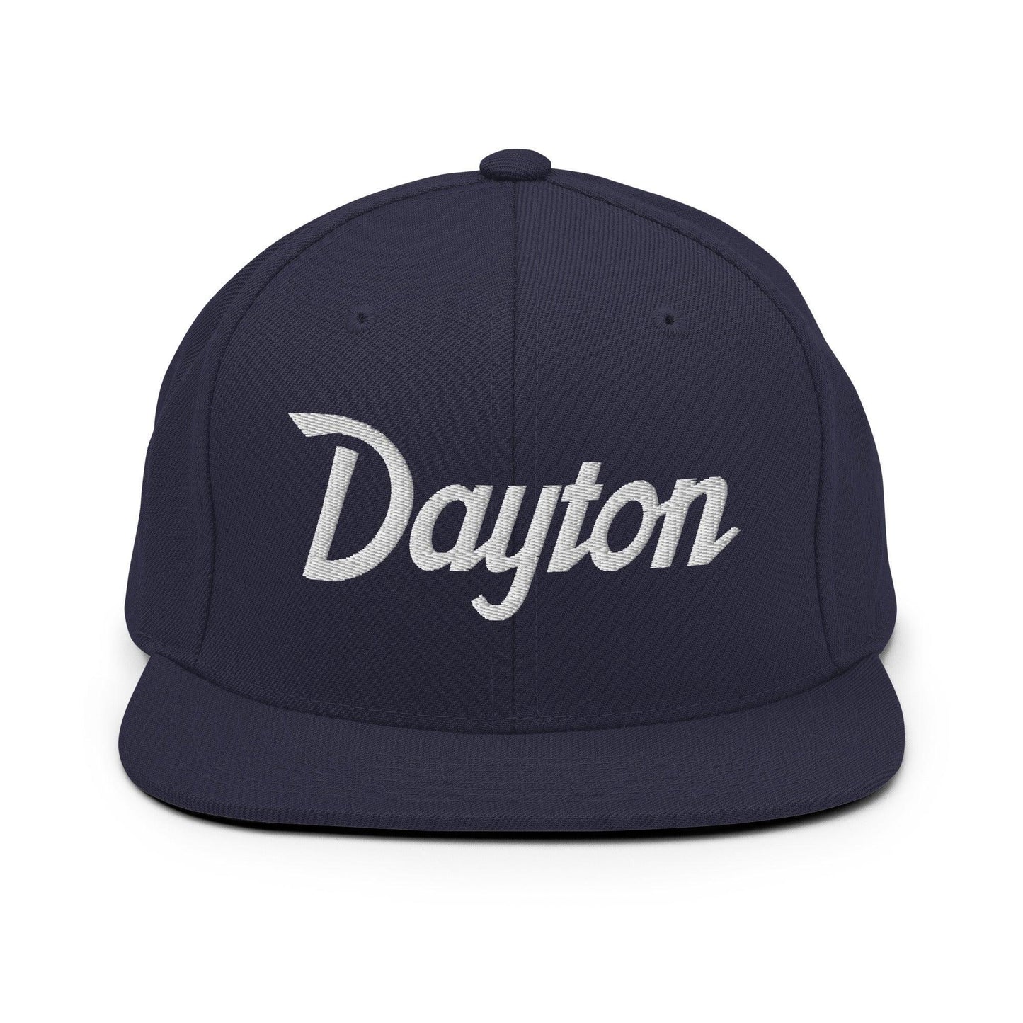 Dayton Script Snapback Hat Navy