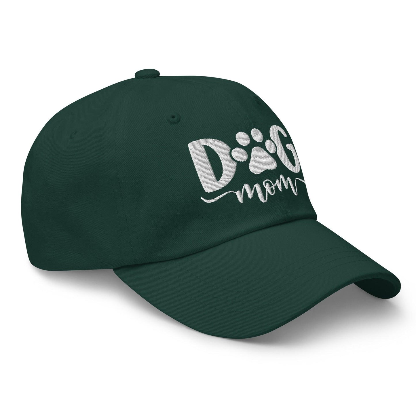 Dog Mom Embroidered Dad Hat Spruce