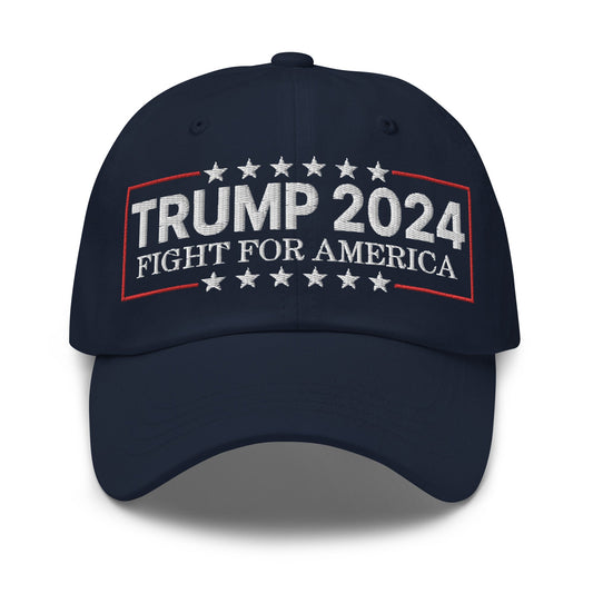 Donald Trump 2024 Fight For America Dad Hat Navy