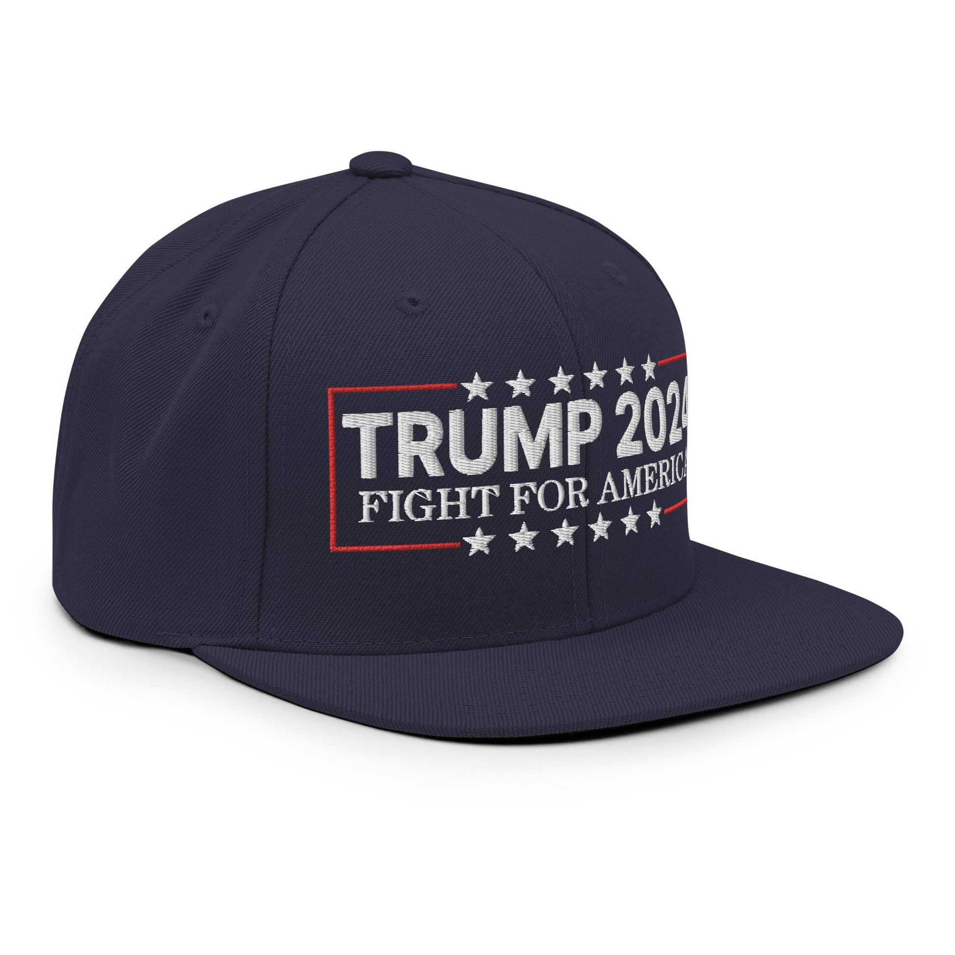 Donald Trump 2024 Fight For America Flat Bill Brim Snapback Hat Navy