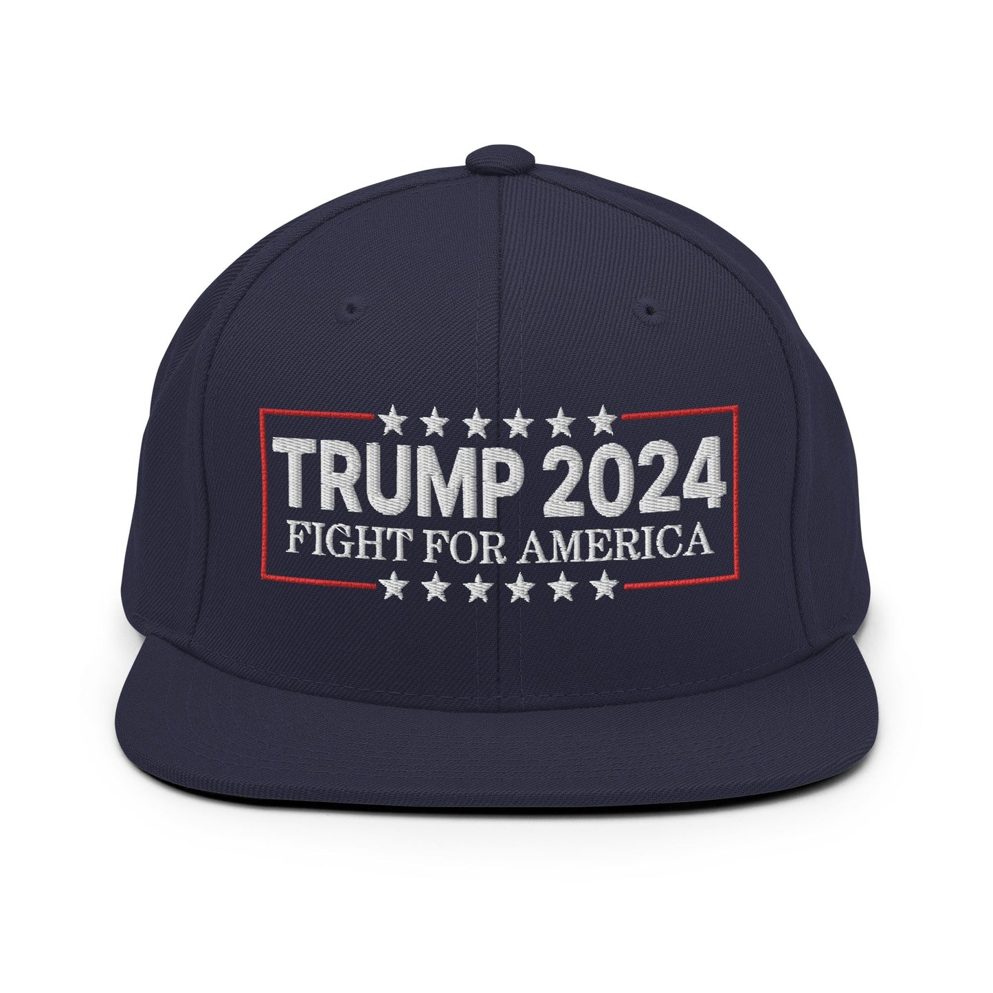 Donald Trump 2024 Fight For America Flat Bill Brim Snapback Hat Navy