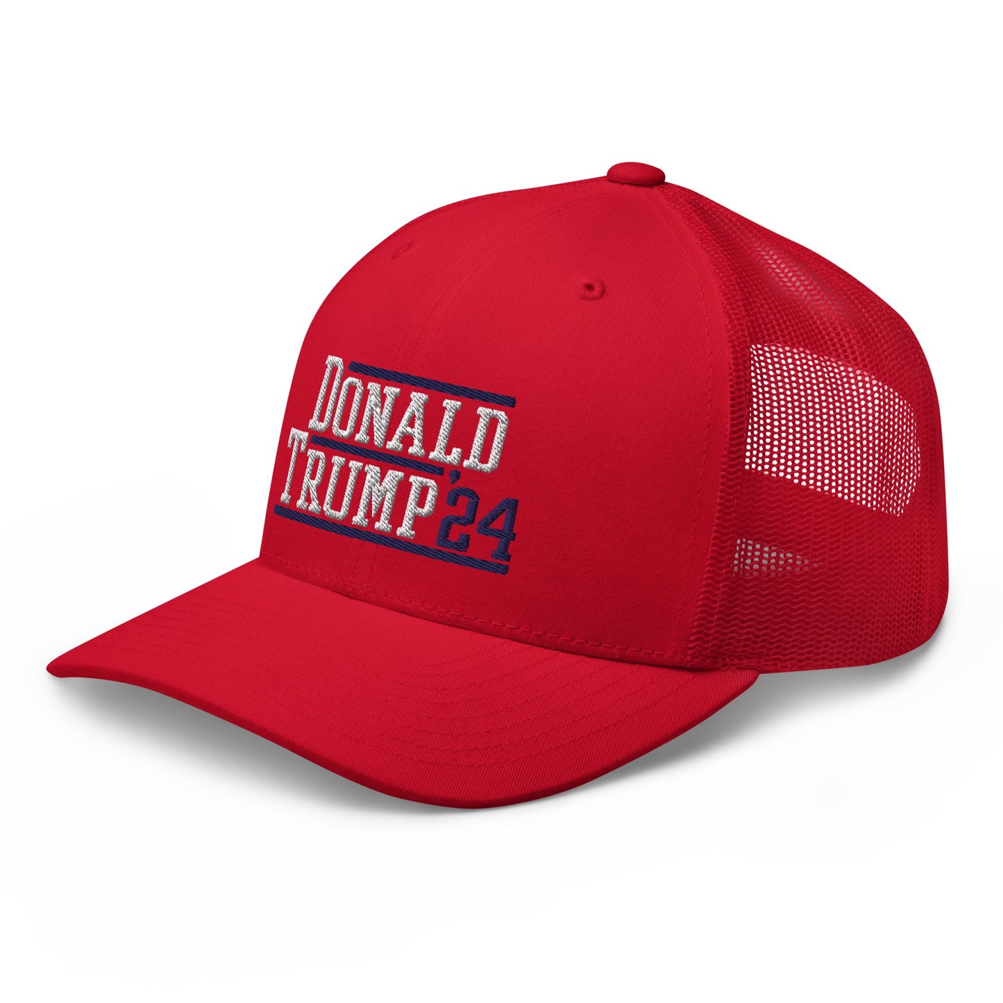 Donald Trump 2024 Snapback Trucker Hat Red