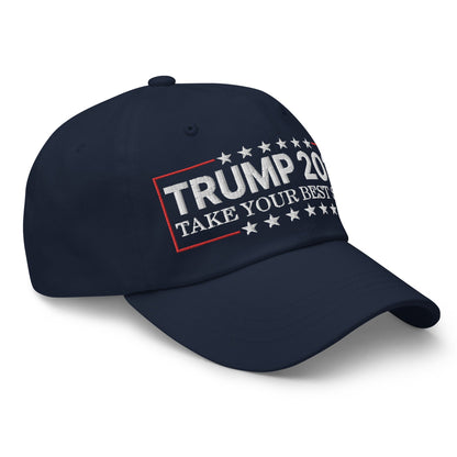 Donald Trump 2024 Take Your Best Shot Dad Hat Navy