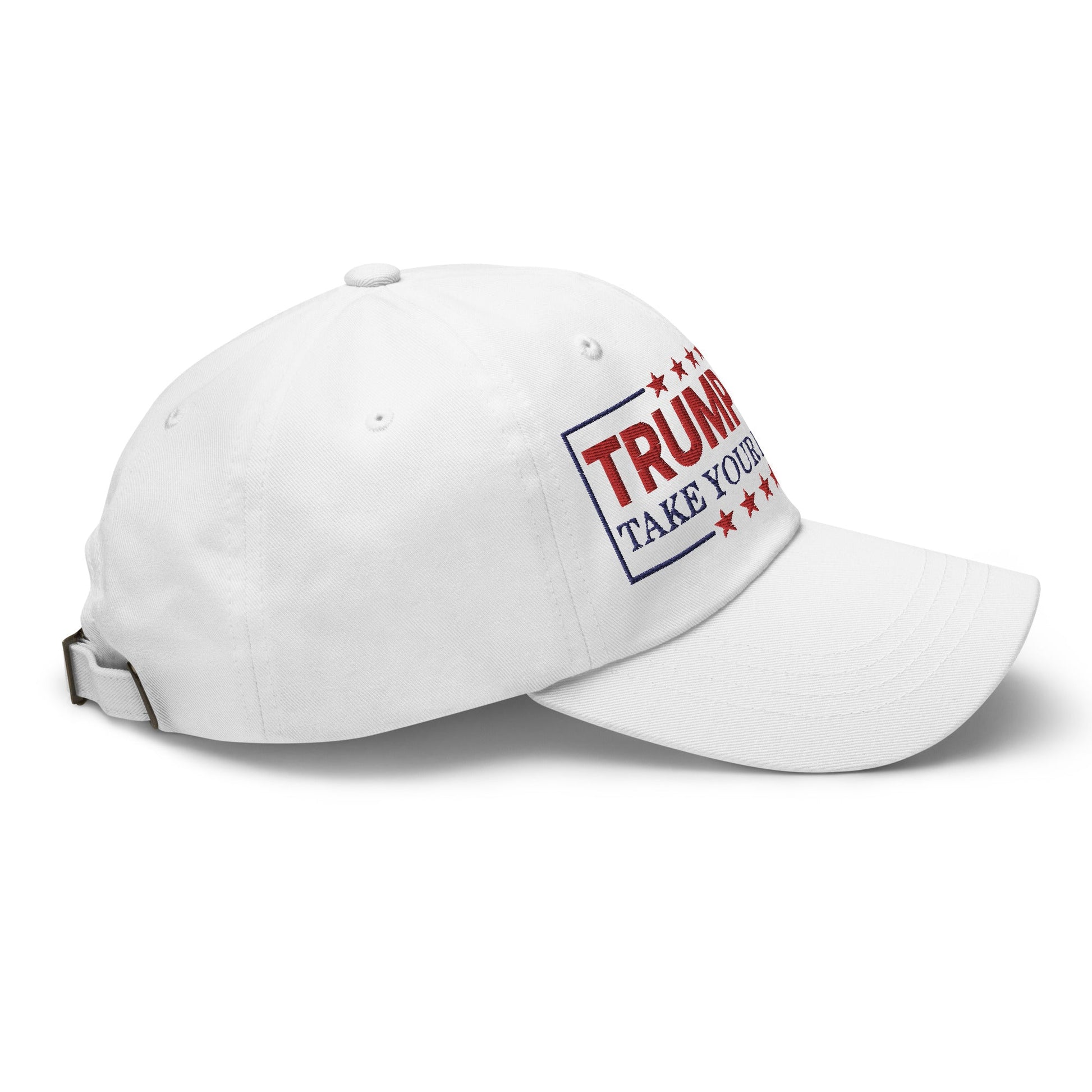 Donald Trump 2024 Take Your Best Shot Dad Hat White