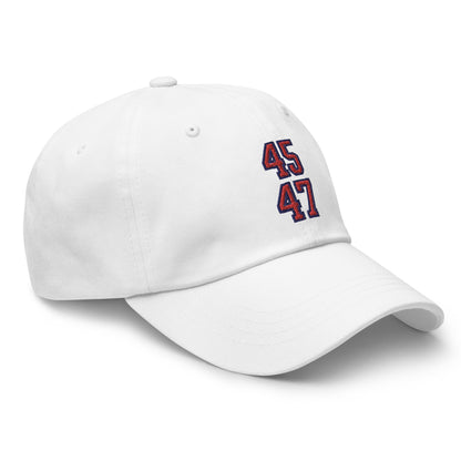 Donald Trump 45-47 Dad Hat White