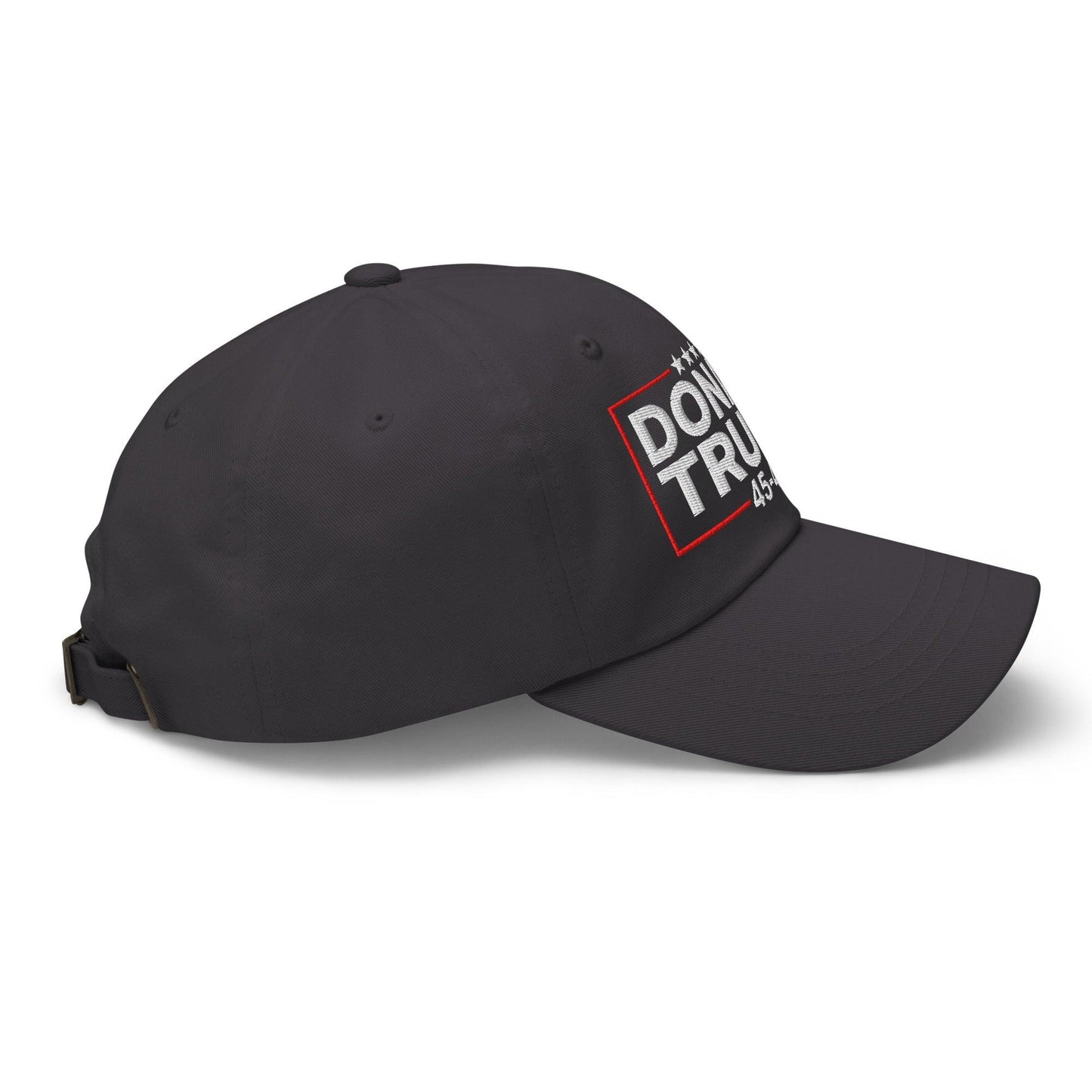 Donald Trump 45-47 Embroidered Dad Hat Dark Grey