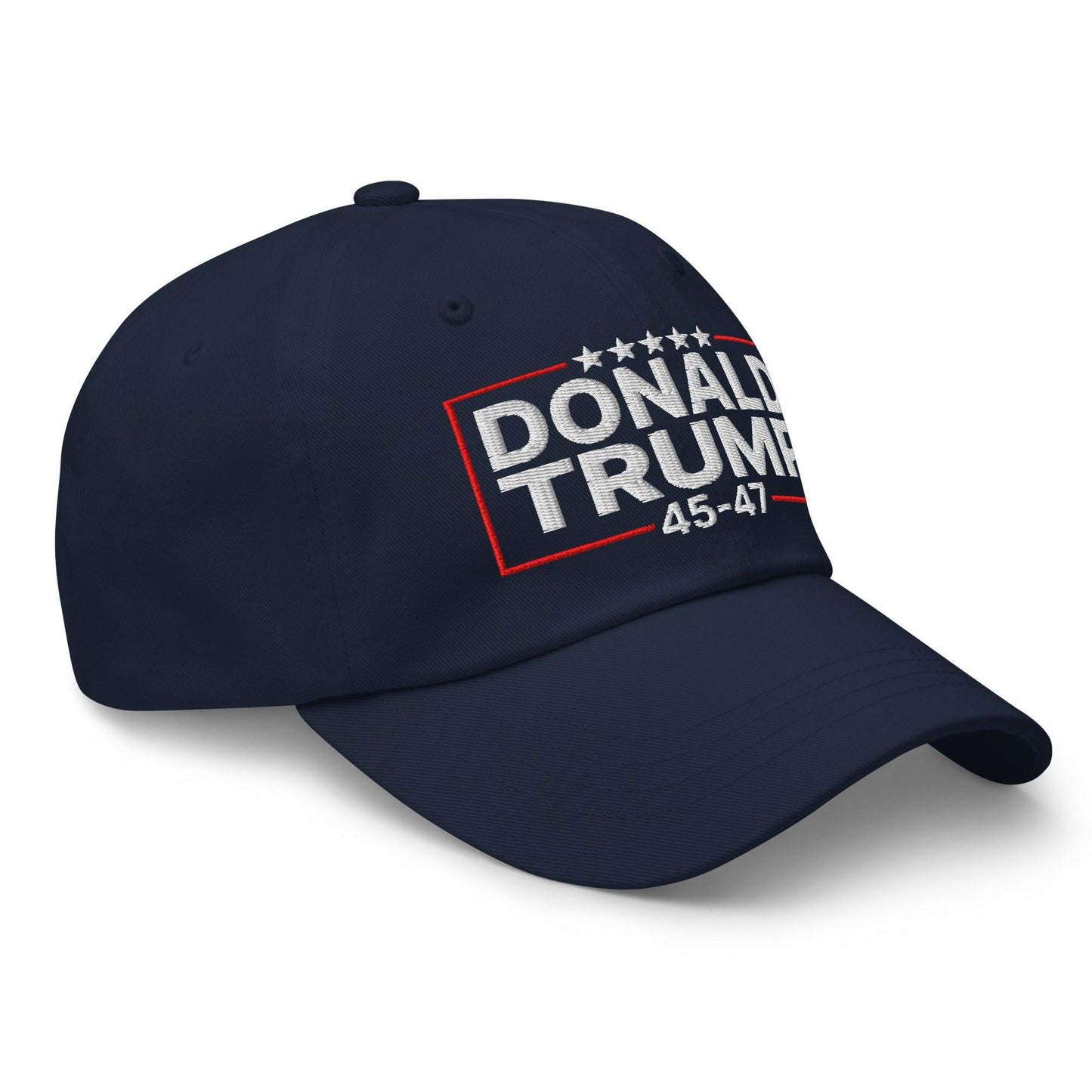 Donald Trump 45-47 Embroidered Dad Hat Navy