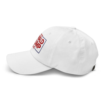 Donald Trump 45-47 Embroidered Dad Hat White