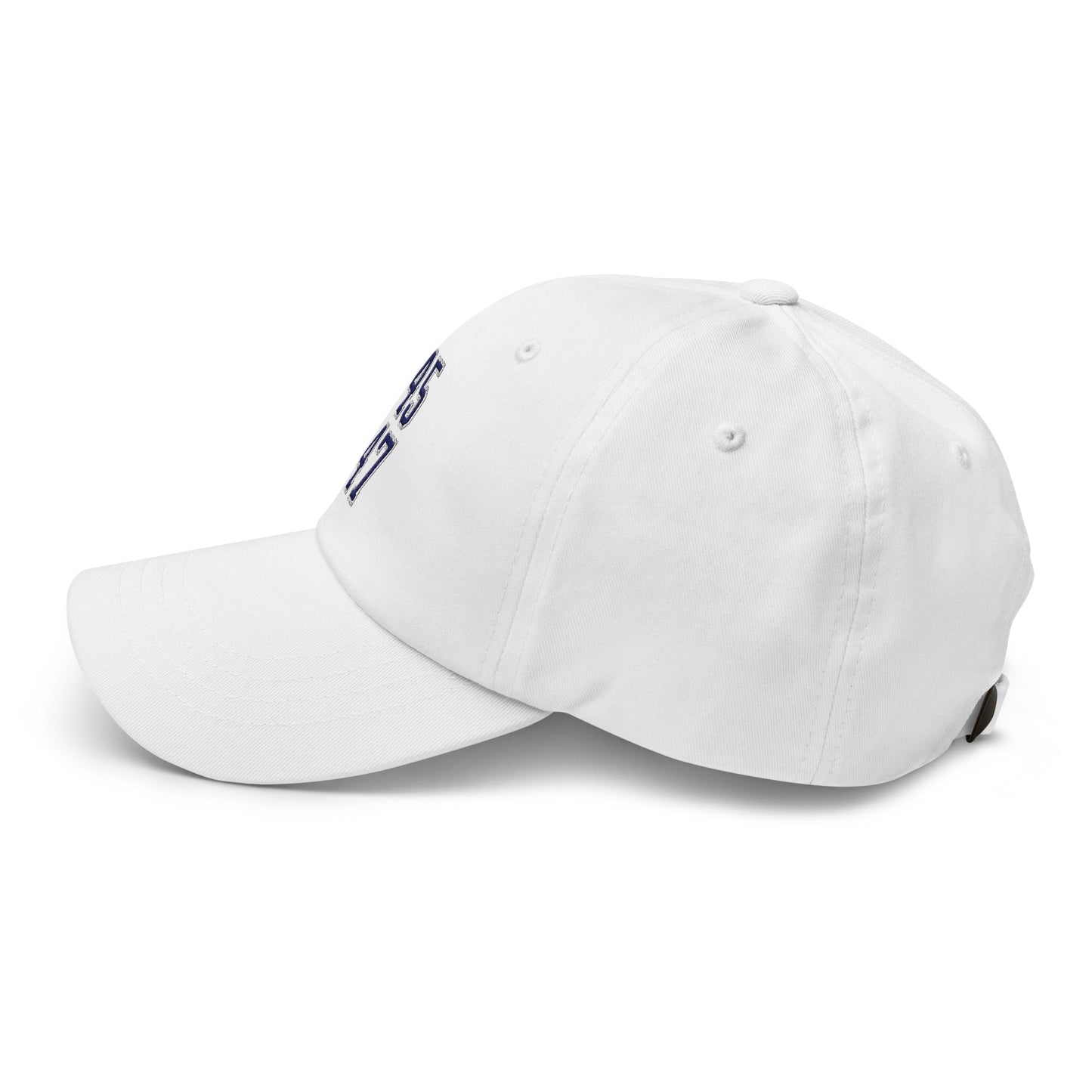 Donald Trump 45-47 Embroidered Dad Hat Blue/White White