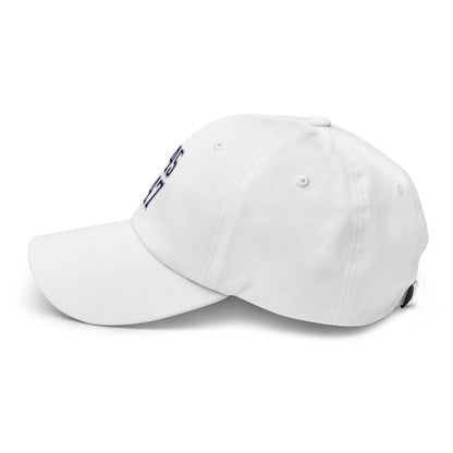 Donald Trump 45-47 Embroidered Dad Hat Blue/White White