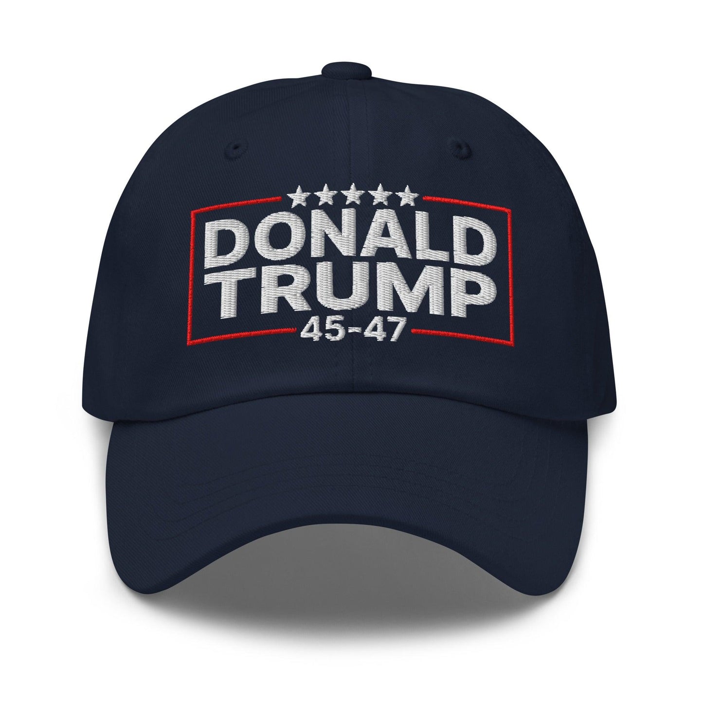 Donald Trump 45-47 Embroidered Dad Hat Navy