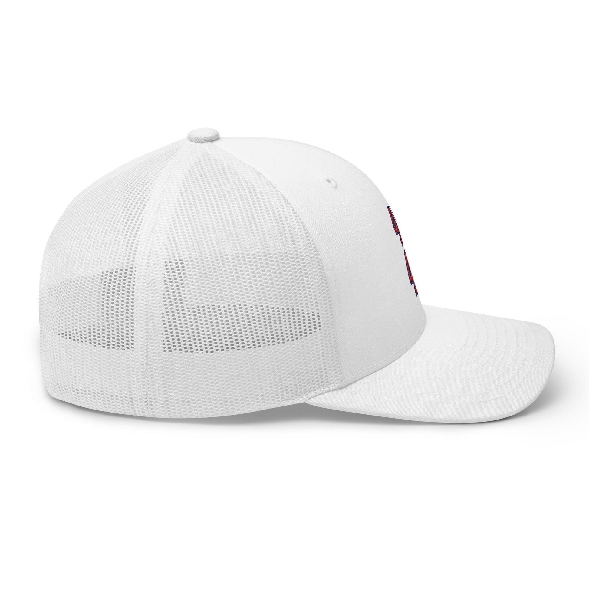 Donald Trump 45-47 Retro Trucker Hat White