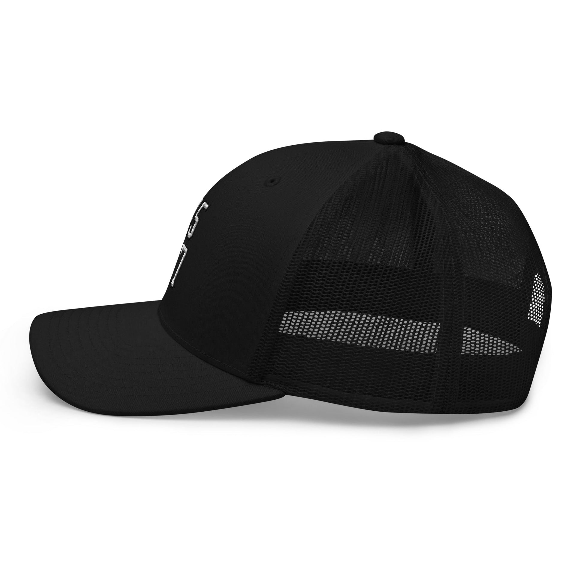 Donald Trump 45-47 Retro Trucker Hat Black