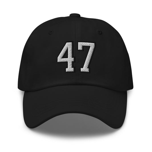 Donald Trump 47 Dad Hat Black