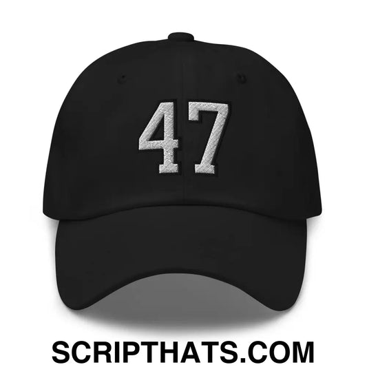 Donald Trump 47 Dad Hat Black