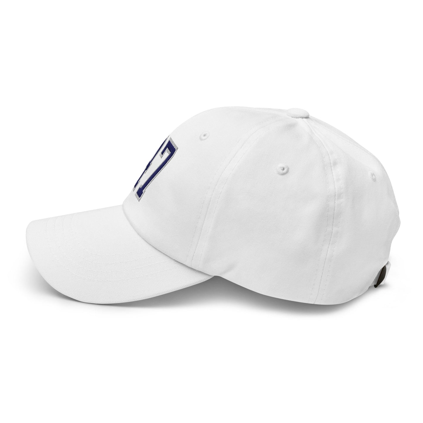 Donald Trump 47 Embroidered Dad Hat Blue/White White