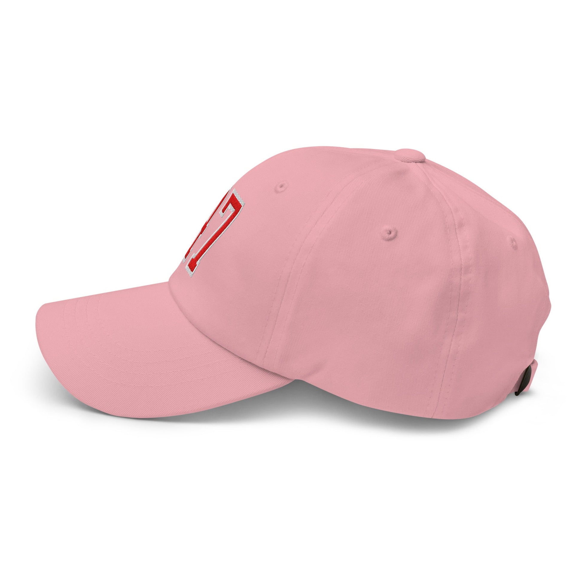 Donald Trump 47 Embroidered Dad Hat Red/White Pink