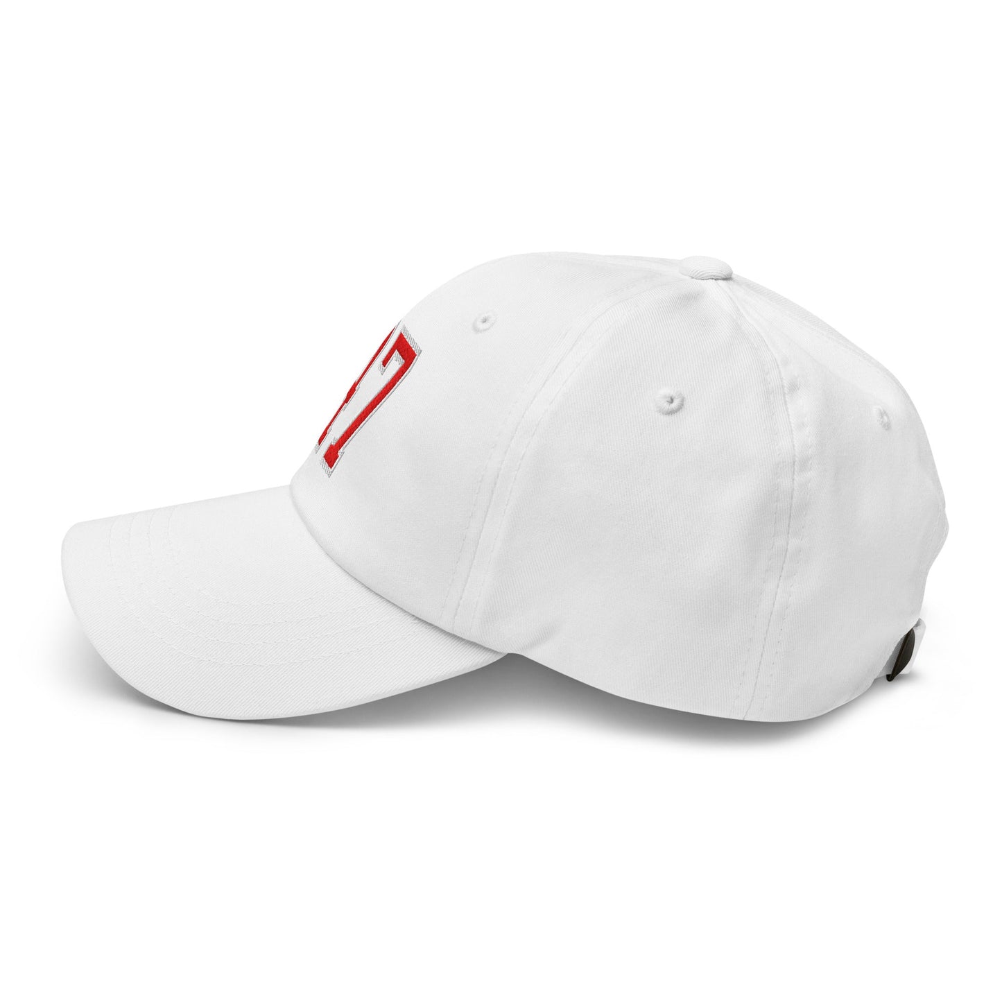 Donald Trump 47 Embroidered Dad Hat Red/White White