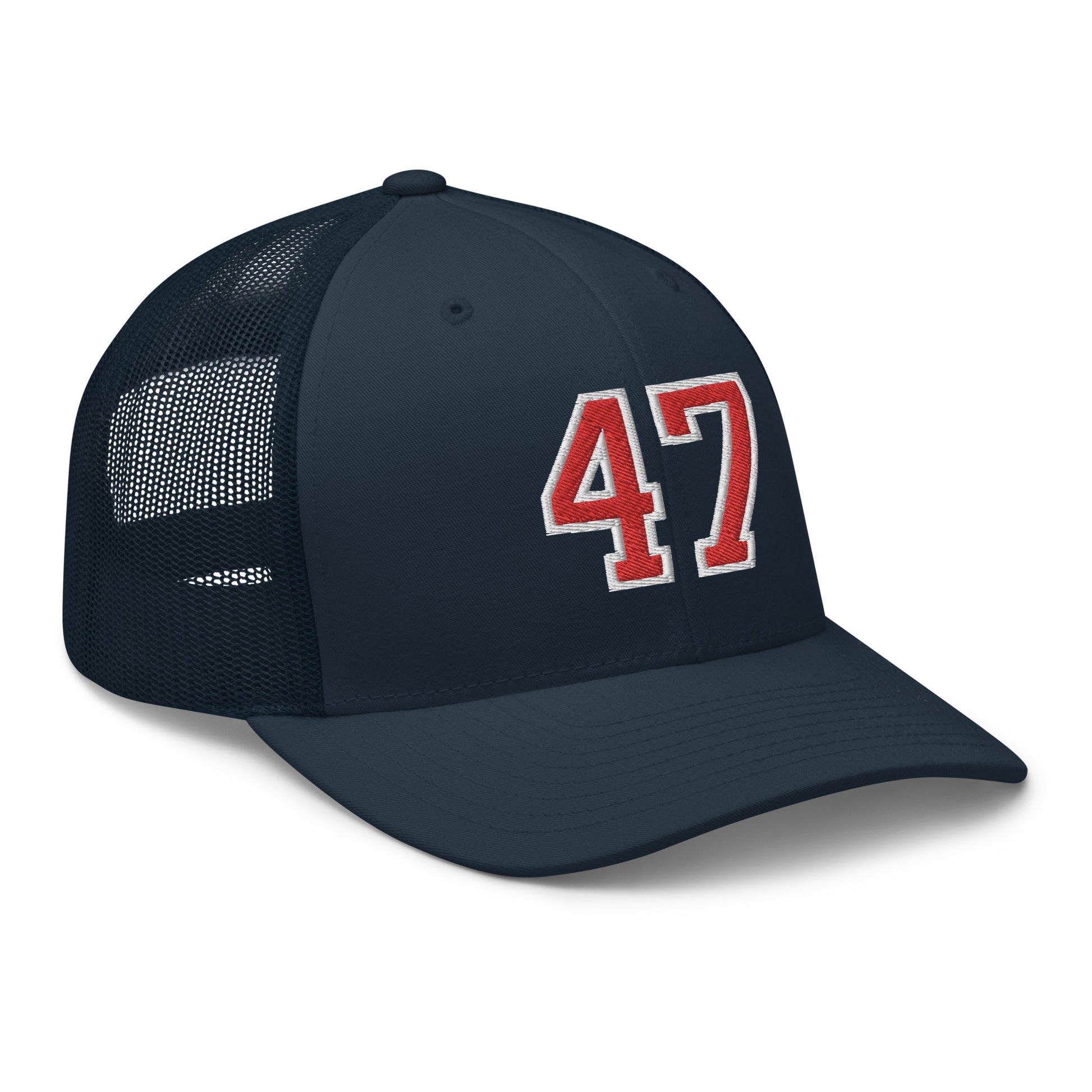 Donald Trump 47 Retro Trucker Hat Navy